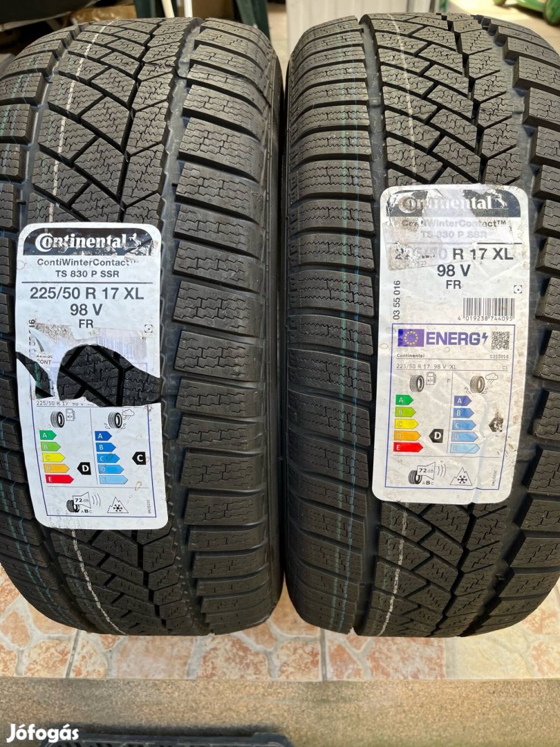 Új 225/50R17 98V Conti TS830P defekttűrő 2 db