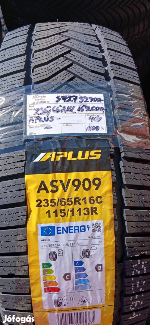 Új 235/65R16C négyévszakos gumiabroncsok 