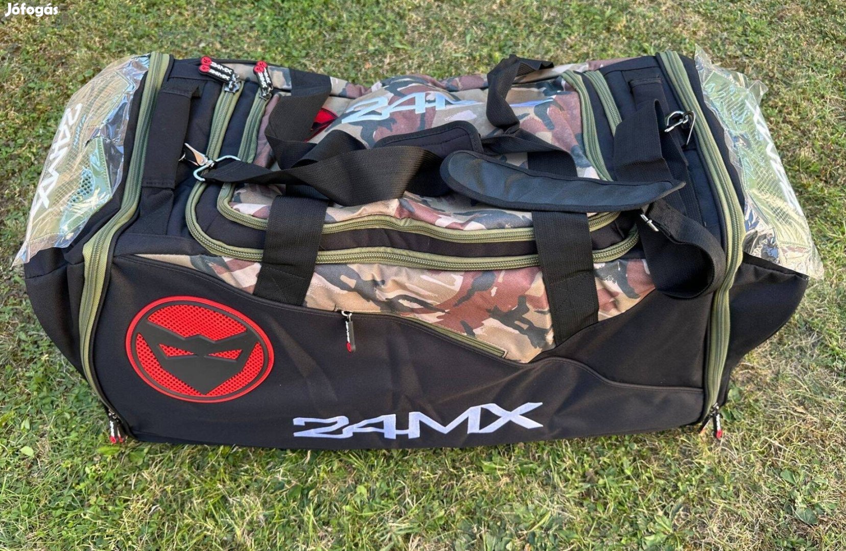 Új 24MX camo/fekete enduro, mx, cross táska, sporttáska, utazótáska