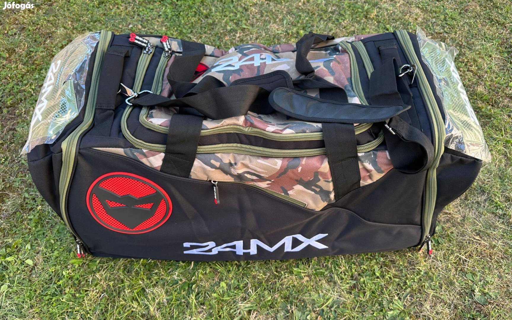 Új 24MX camo/fekete enduro, mx, cross táska, sporttáska, utazótáska