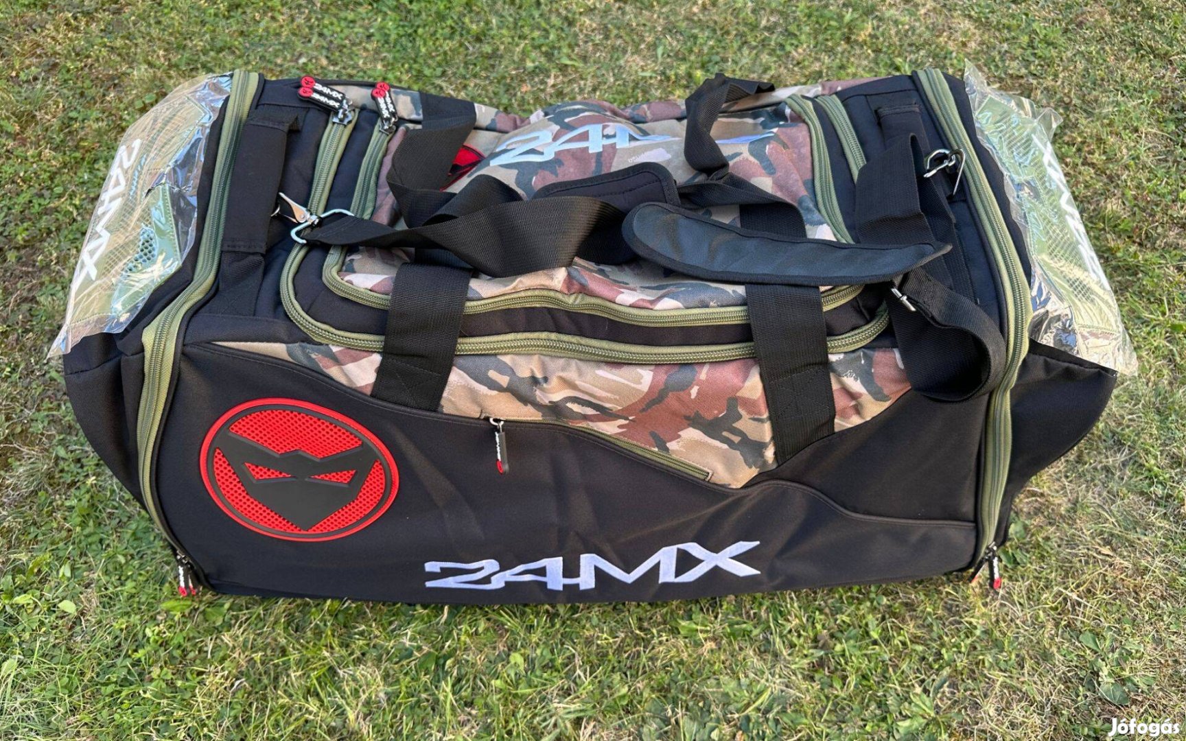 Új 24MX camo/fekete mx, cross táska, sporttáska, utazótáska, gearbag