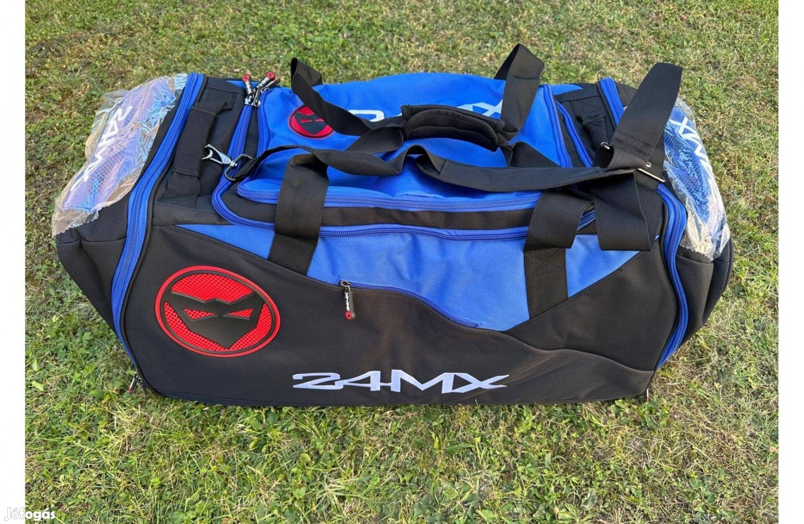 Új 24MX kék/fekete enduro, mx, cross táska, sporttáska, utazótáska