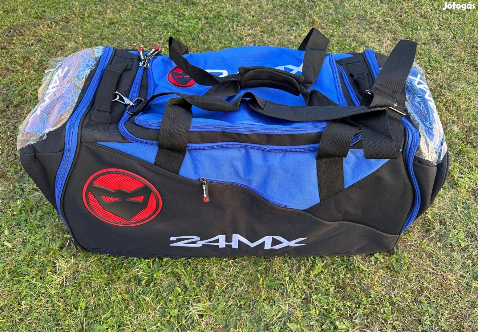 Új 24MX kék/fekete enduro, mx, cross táska, sporttáska, utazótáska