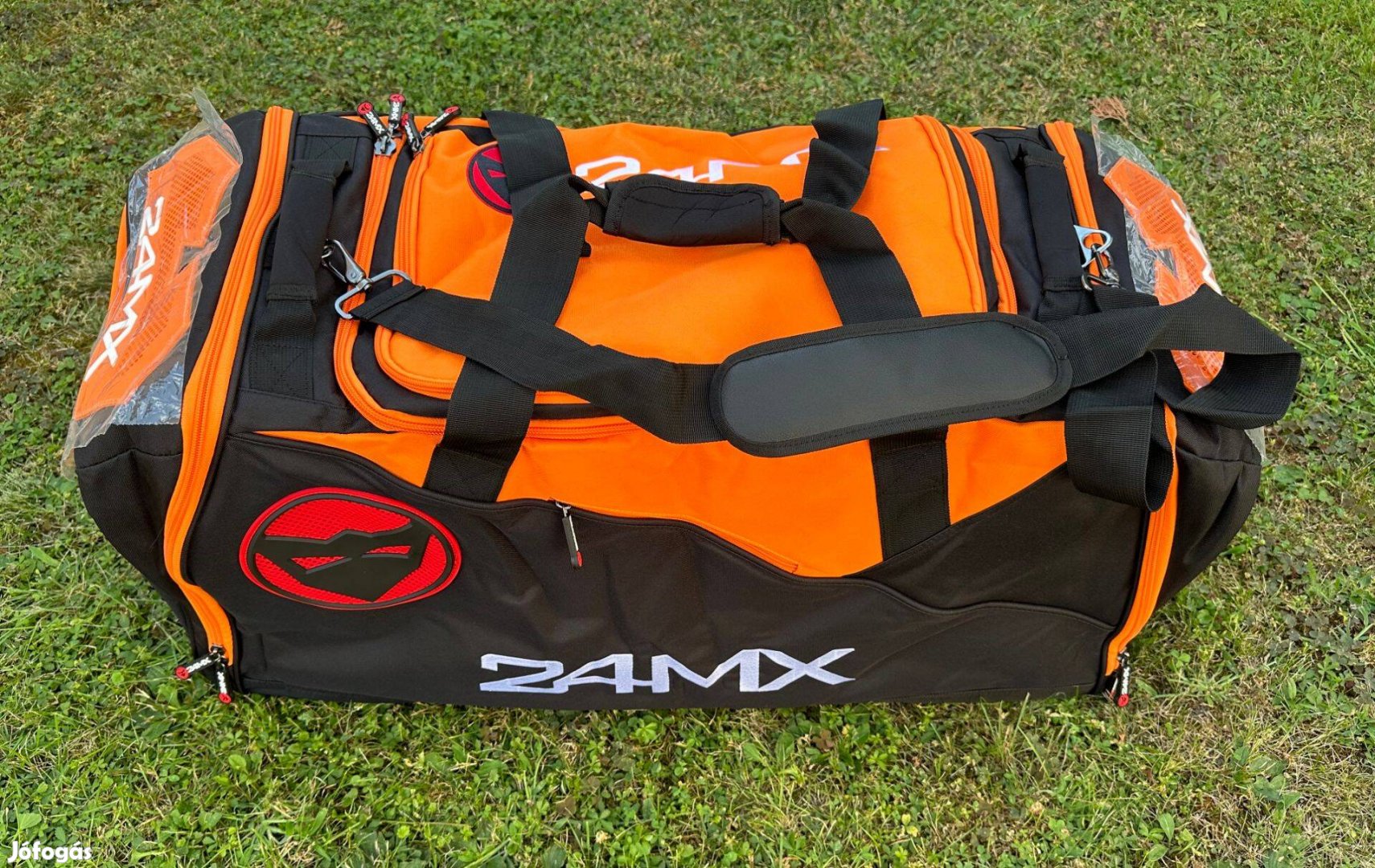 Új 24MX narancs/fekete enduro, mx, cross táska, sporttáska, utazótáska