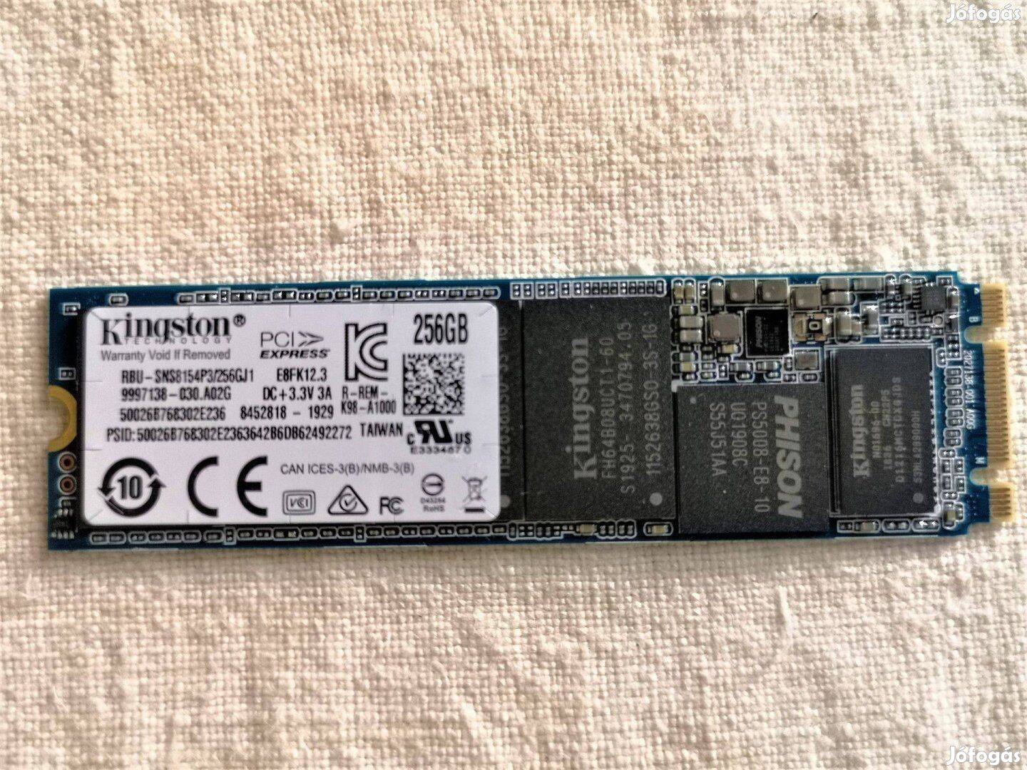 Új 256GB M.2 Pcie Nvme SSD Kingston