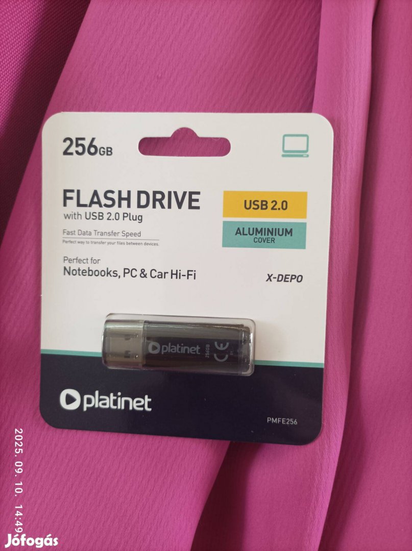 Új 256 GB-os Platinet pendrive