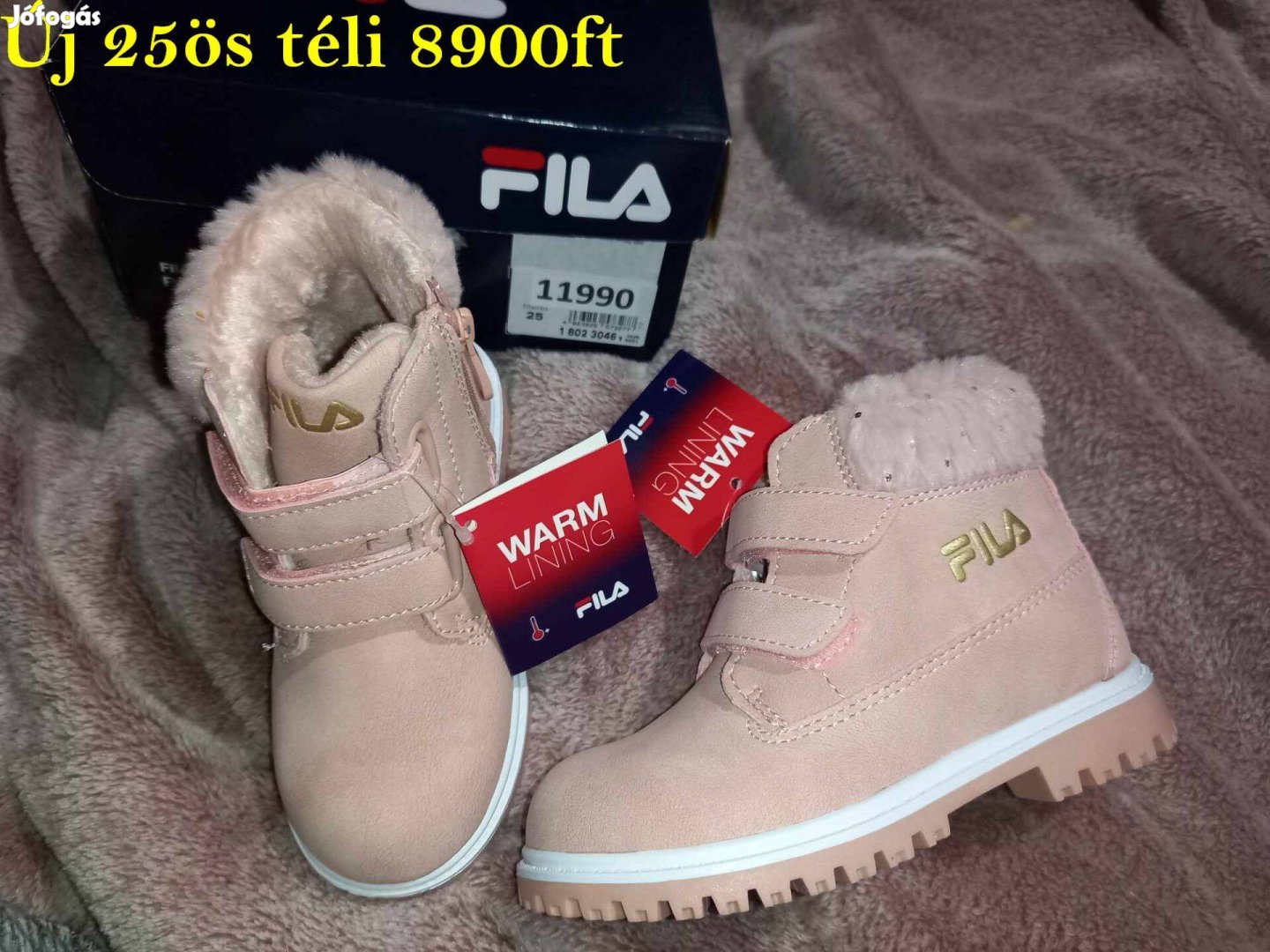 Új 25-ös Fila téli meleg béléses lány cipő, bakancs, csizma, 8900ft
