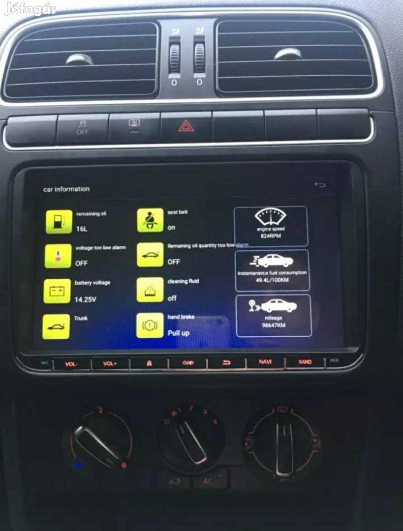 Új 2GB Android GPS VW Volkswagen b6 Seat Skoda multimédia autó rádió 