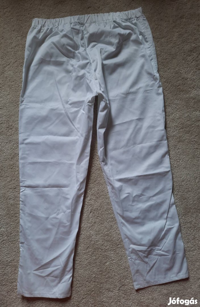 Új 2 db Markoó fehér élelmiszeripari munkaruha munkásnadrág nadrág