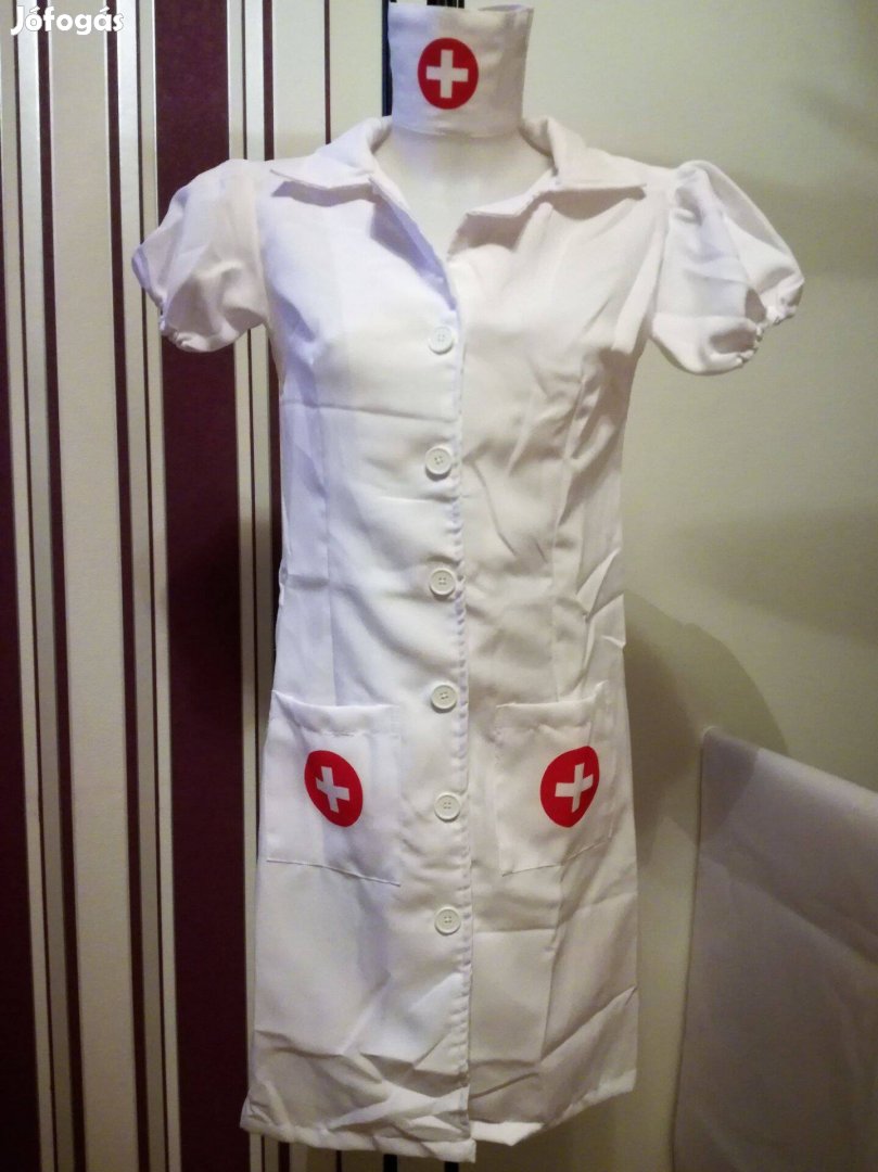 Új 2 részes felnőtt női ápolónő jelmez ápoló nővér ruha