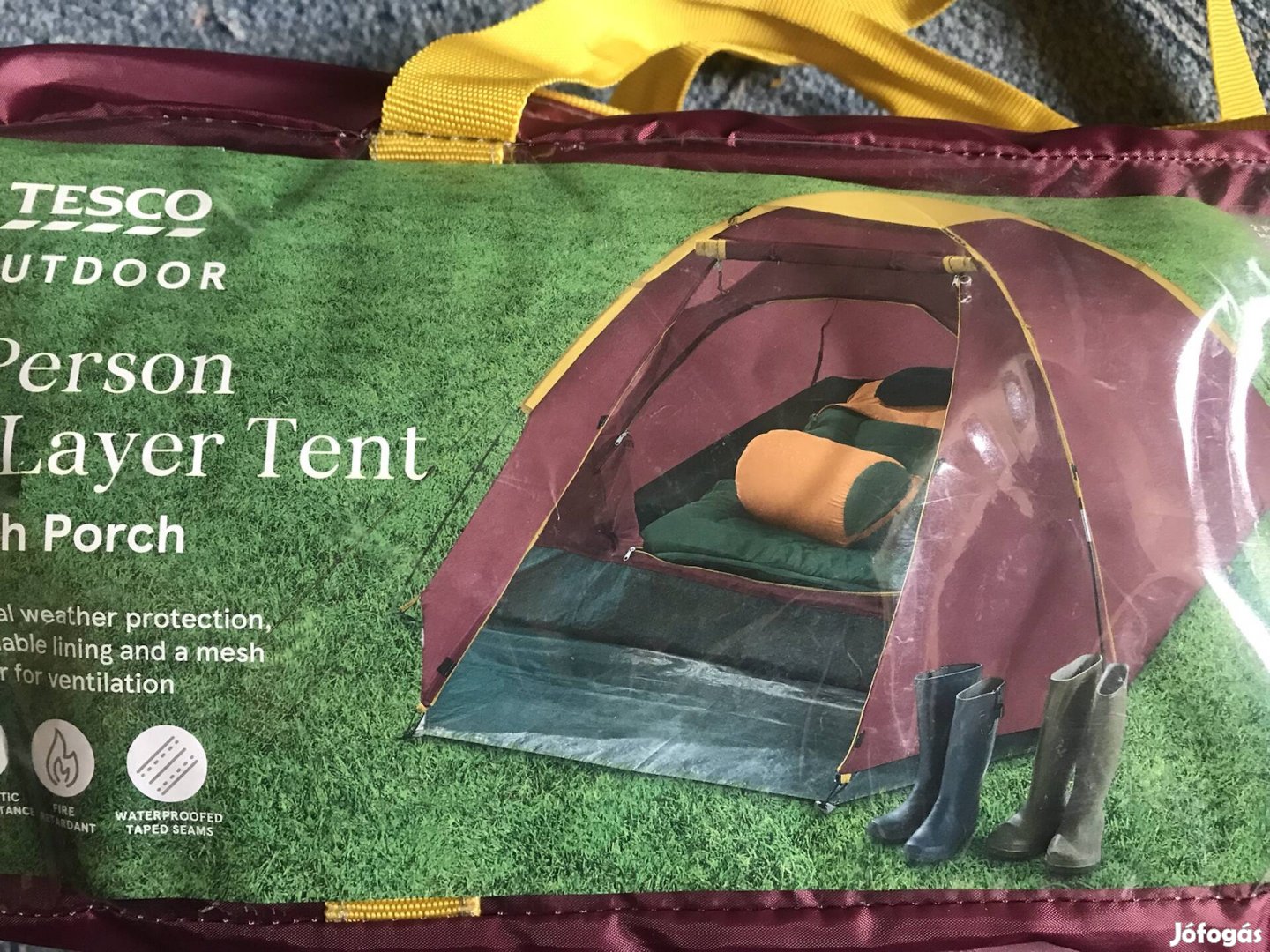 Új 2 személyes sátor