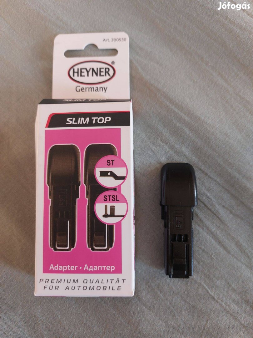 Új 2db Heyner ST pro ablaktörlő lapát adapter klipsz 16 mm széles ST (