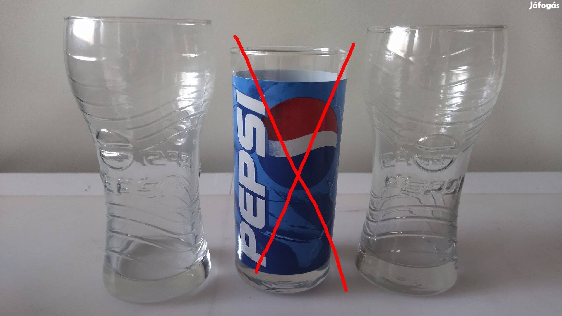 Új 2db-os nagy Pepsi pohár szett