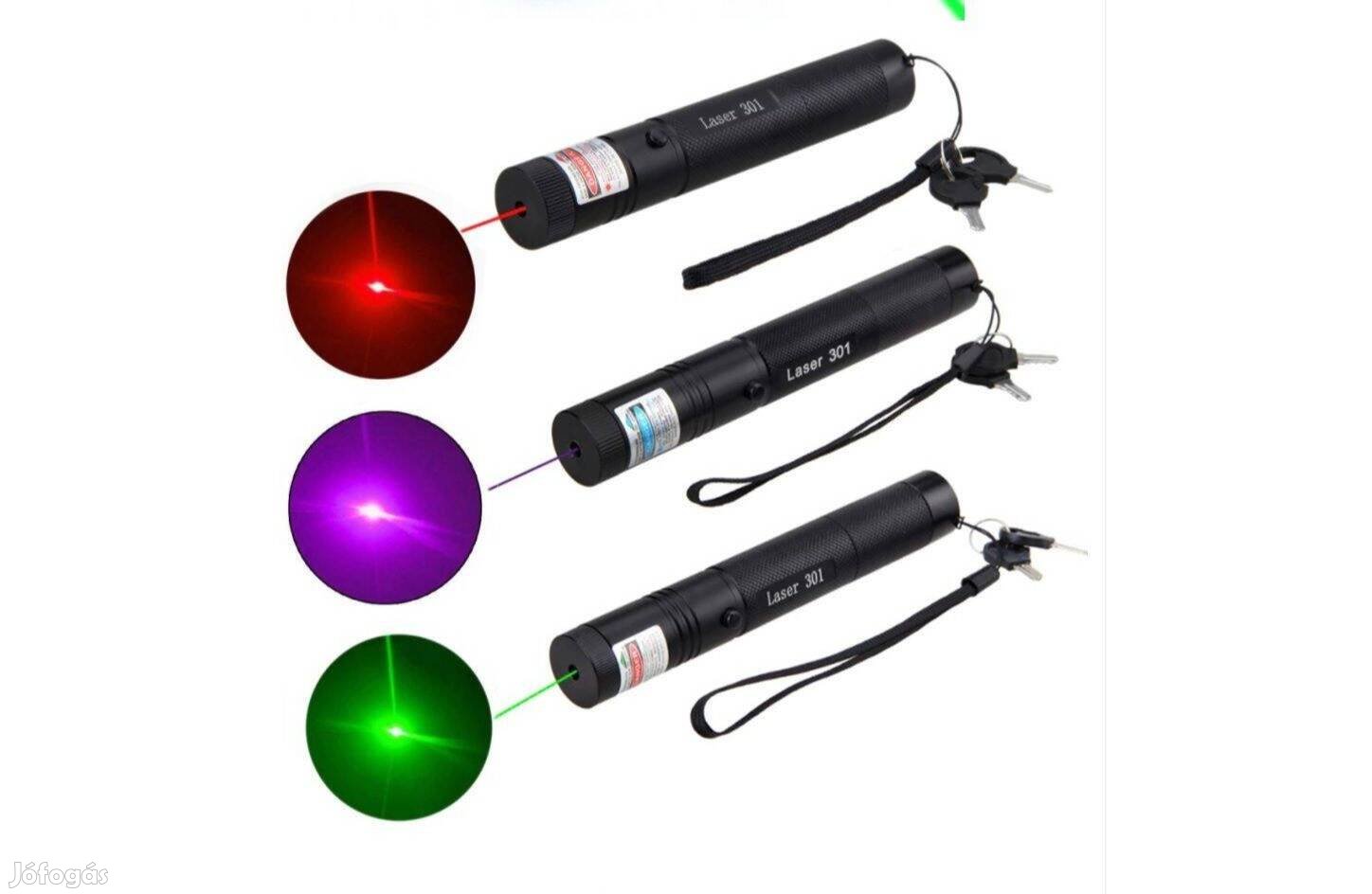 Új 303 Lézer pointer szett Erős Piros 650nm Lézer