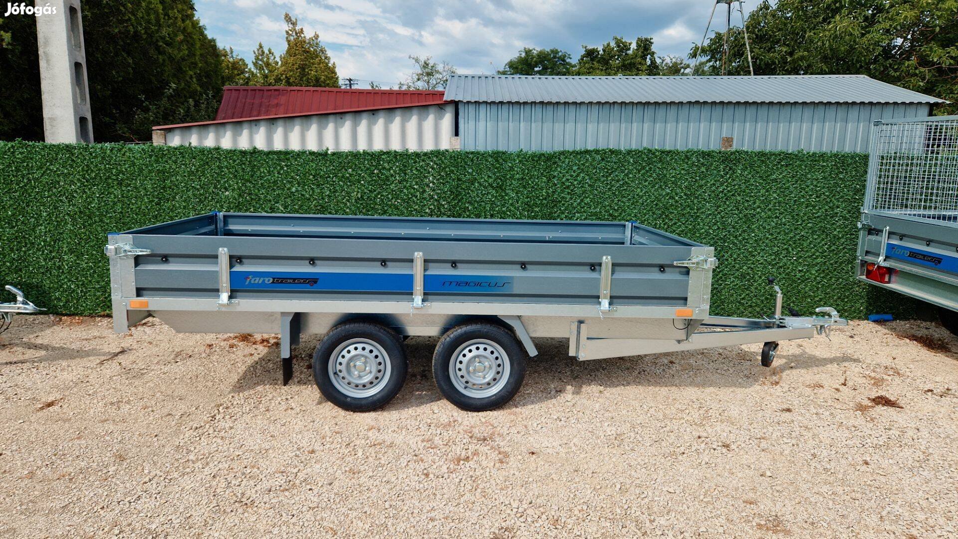Új 330x150cm-es utánfutó alsókerekes Kecskeméten akciósan