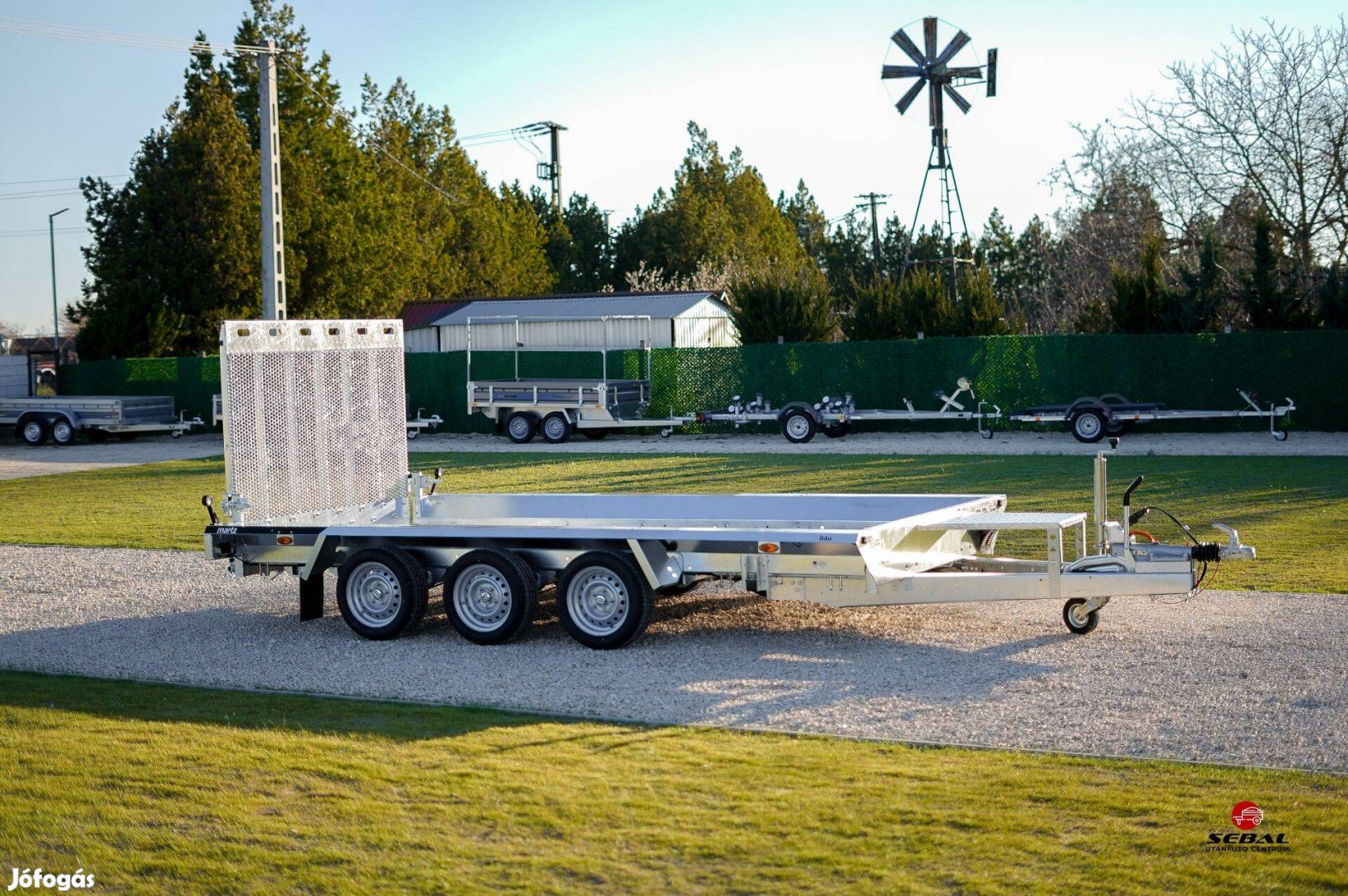 Új 3500kg-os Martz gépszállító utánfutó Szegeden bruttó 2.690.000 Ft