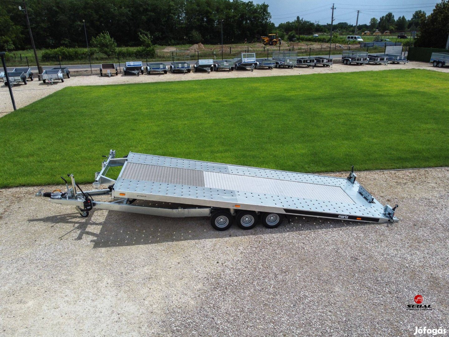 Új 3500kg-os billenős autószállító utánfutó Debrecenben 2.990.000 Ft