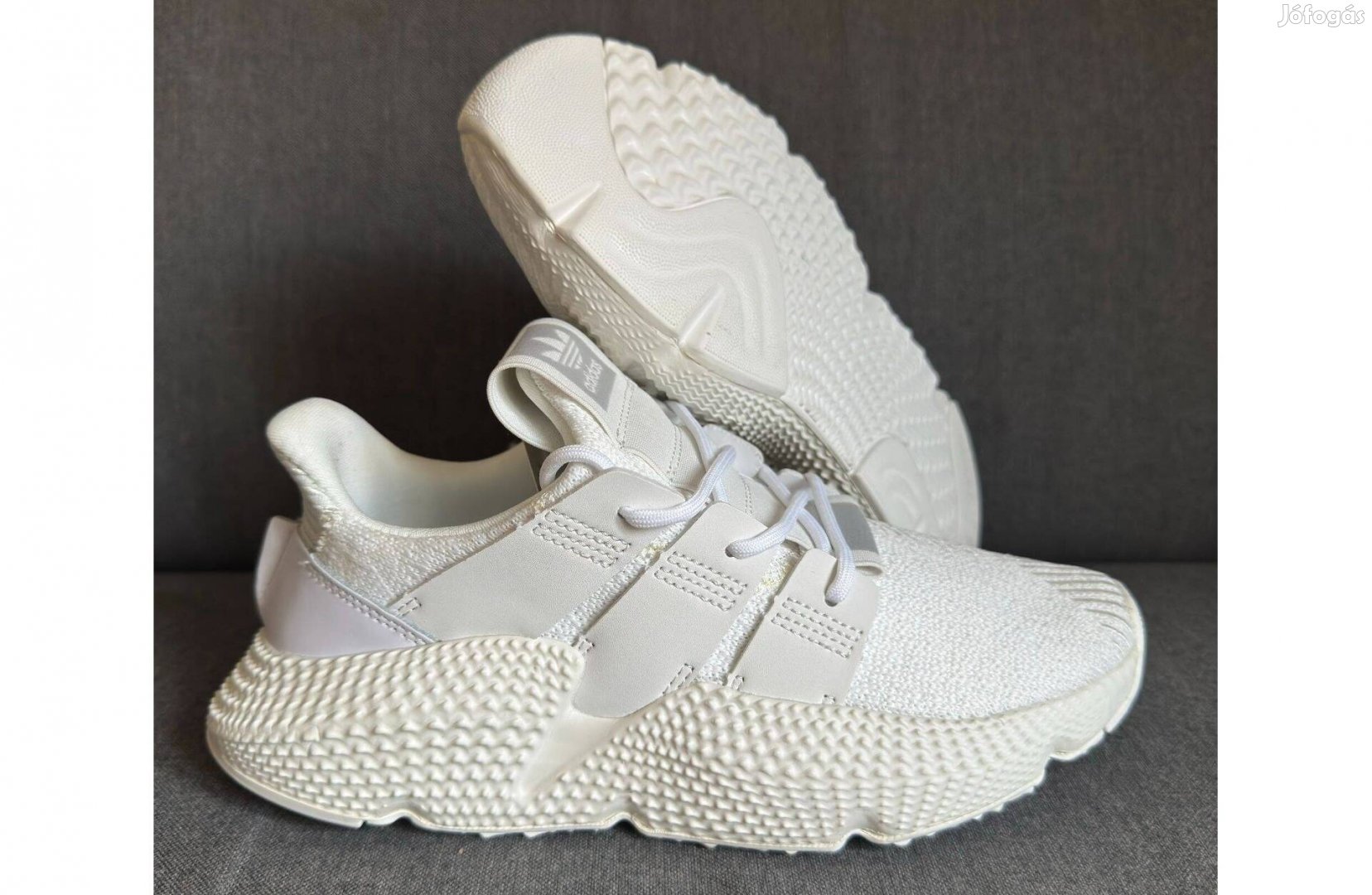 Új 37 1/3 Adidas Prophere Cipő Alacsonyszárú Fehér Világos Ekrü