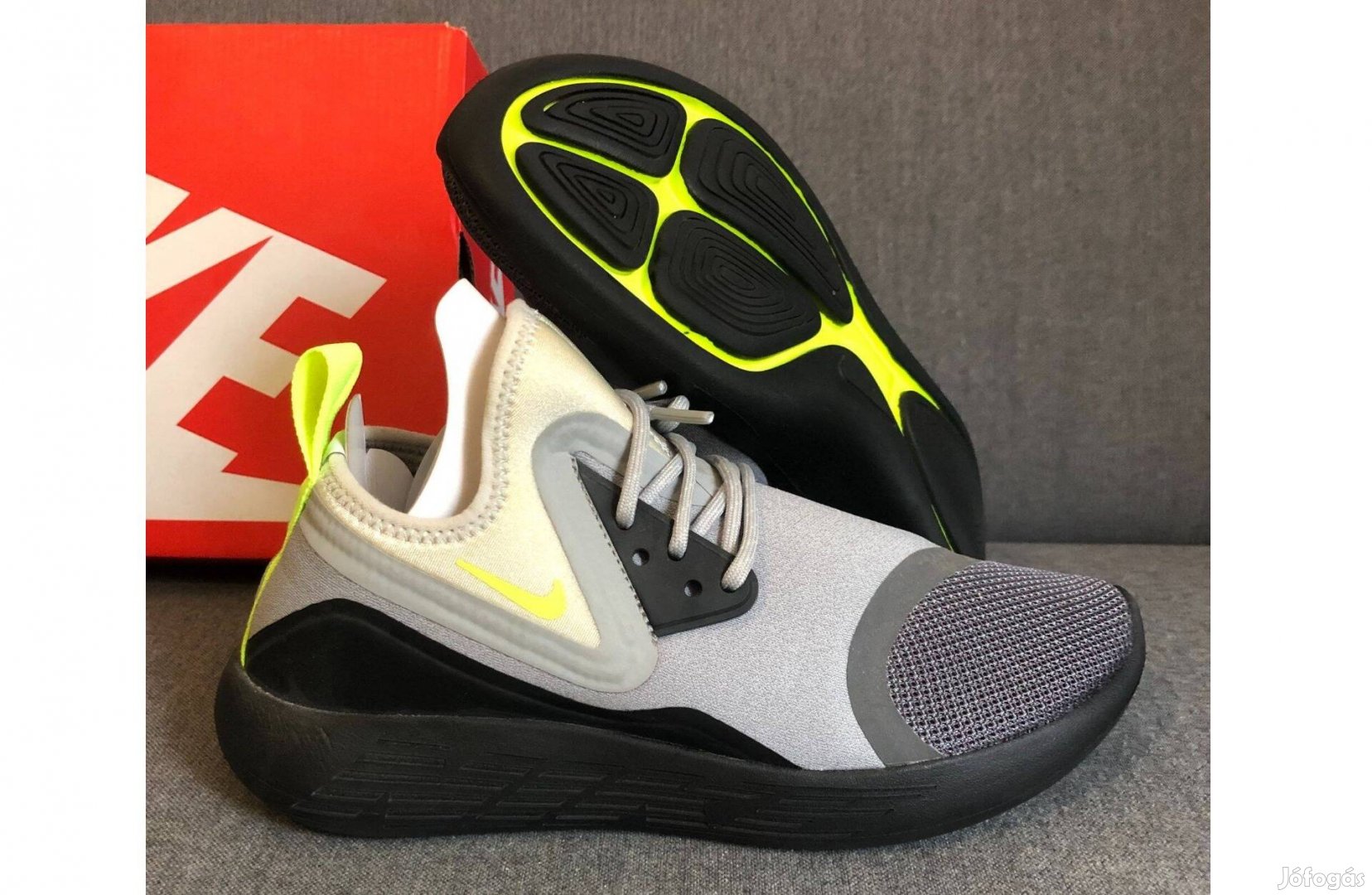 Új 38 Nike Lunarcharge Neon Grey Női Férfi Unisex Sportcipő Cipő