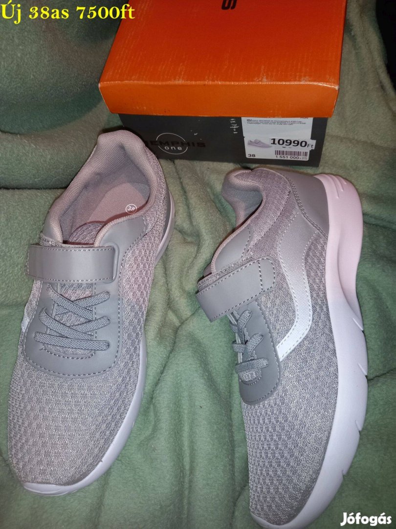 Új 38-as Memphis One szürke sneaker cipő, átmeneti sportcipő, szabad