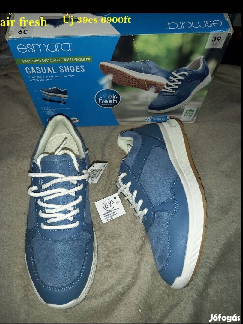 Új 39-es Esmara air fresh átmeneti sportcipő, szabadidő cipő 6900ft