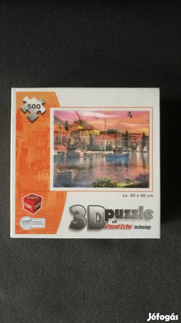 Új 3D 500db-os puzzle dobozában kedvező áron eladó.