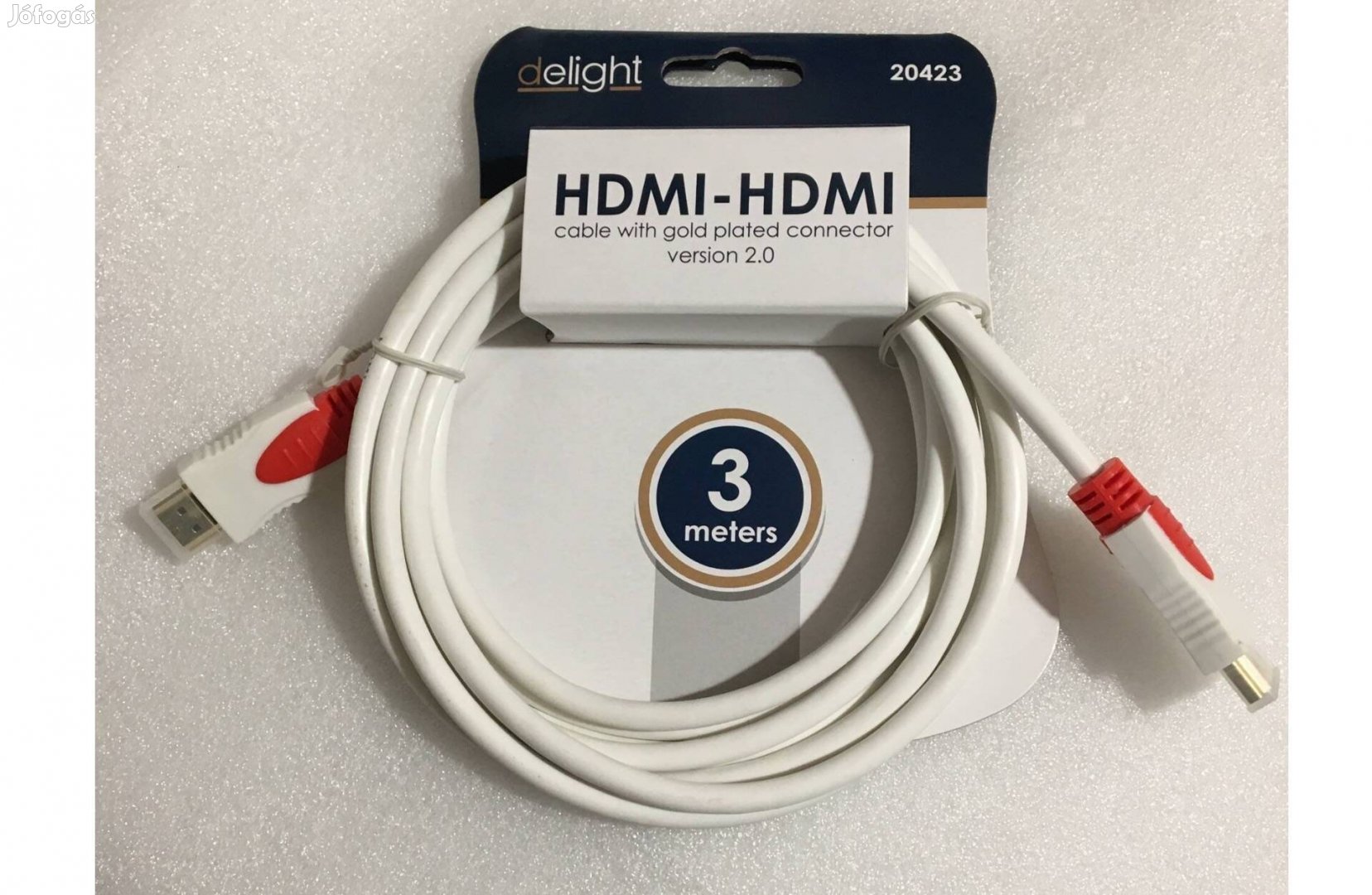 Új 3D aranyozott LCD LED TV HDMI kábel 2.0v 3 méter 1080p 24K