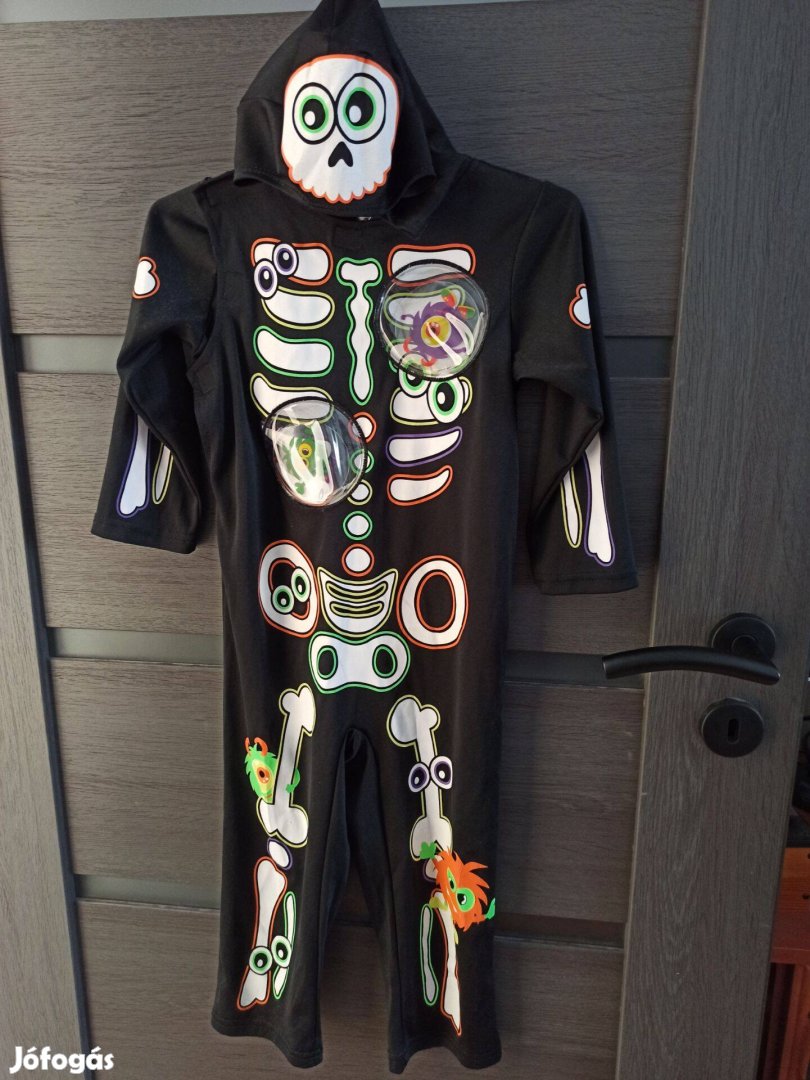 Új 3-4 éves gyermekre való Halloweeni, farsangi jelmez eladó! (98-104)