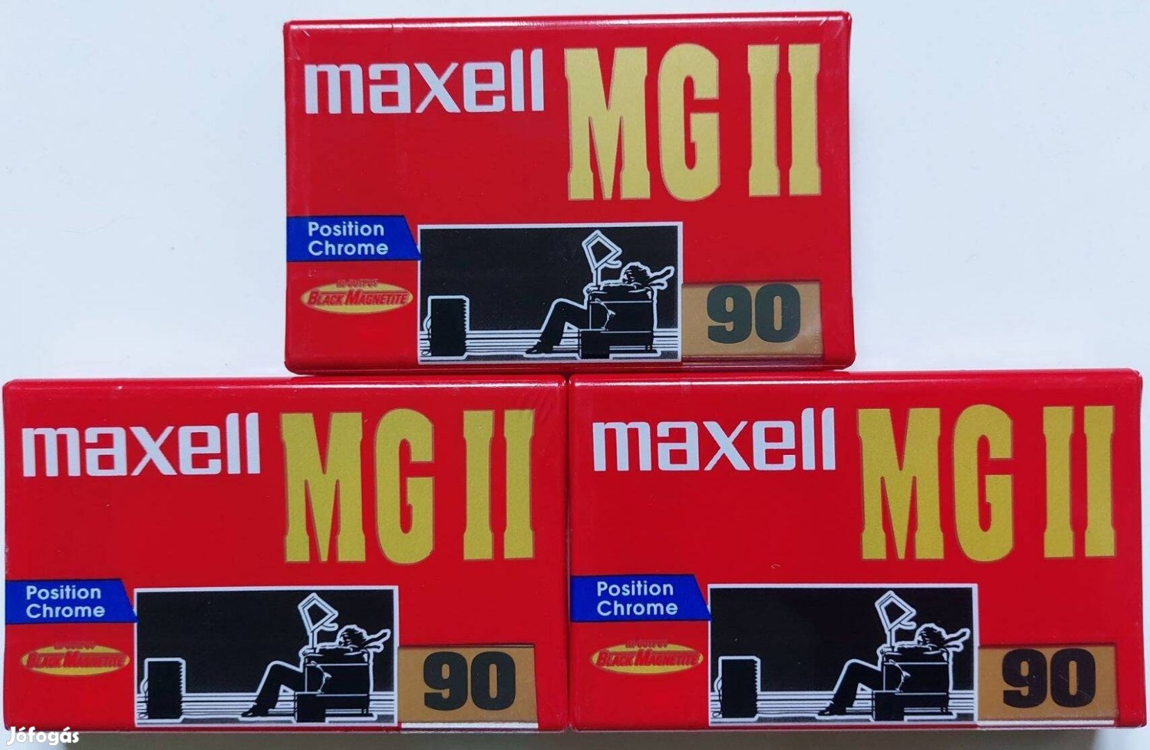 Új 3-DB Maxell MG|| 90 Chrome Kazettás MAGNÓ Kazetta Maxell Kazetta