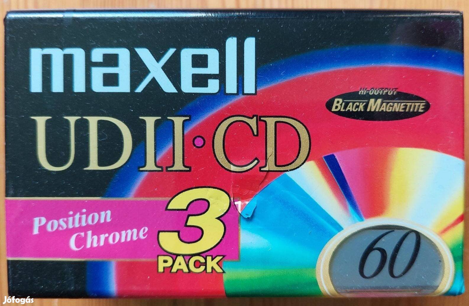 Új 3-DB Maxell Udii CD 60 Chrome Kazettás MAGNÓ Kazetta Maxell Kazetta