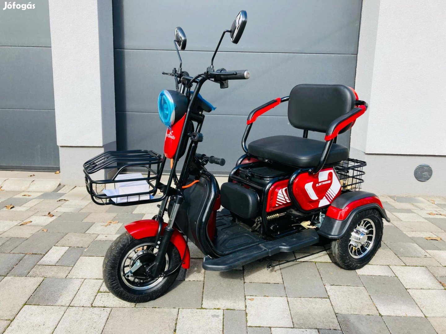 Új 3 Év Garancia Elektromos MOPED Tricikli Robogó Motor Rokkantkocsi