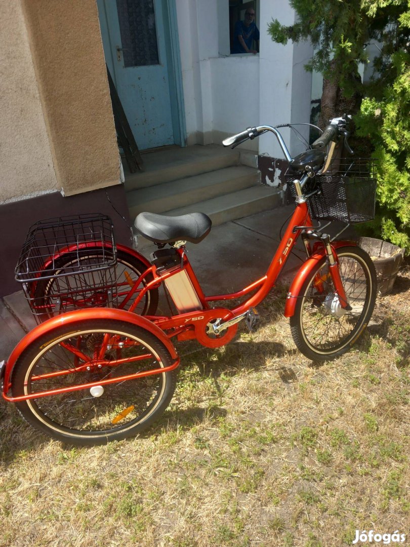 Új 3 kerekű elektromos tricikli jótállással