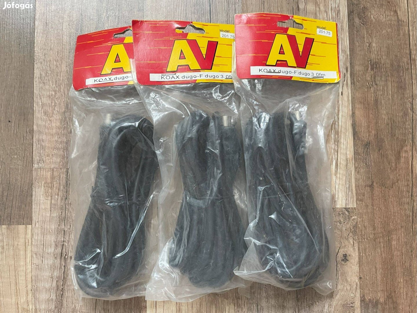 Új 3 méteres koax dugó - F dugó kábel