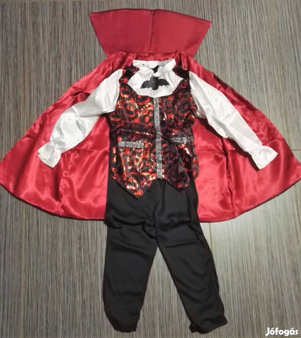 Új 3 részes gyerek vámpír jelmez Drakula ruha