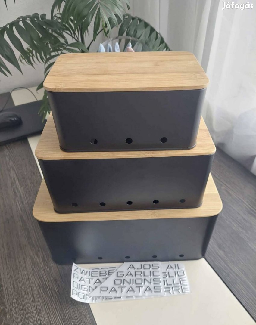 Új 3db os fém zöldseg taroló szett