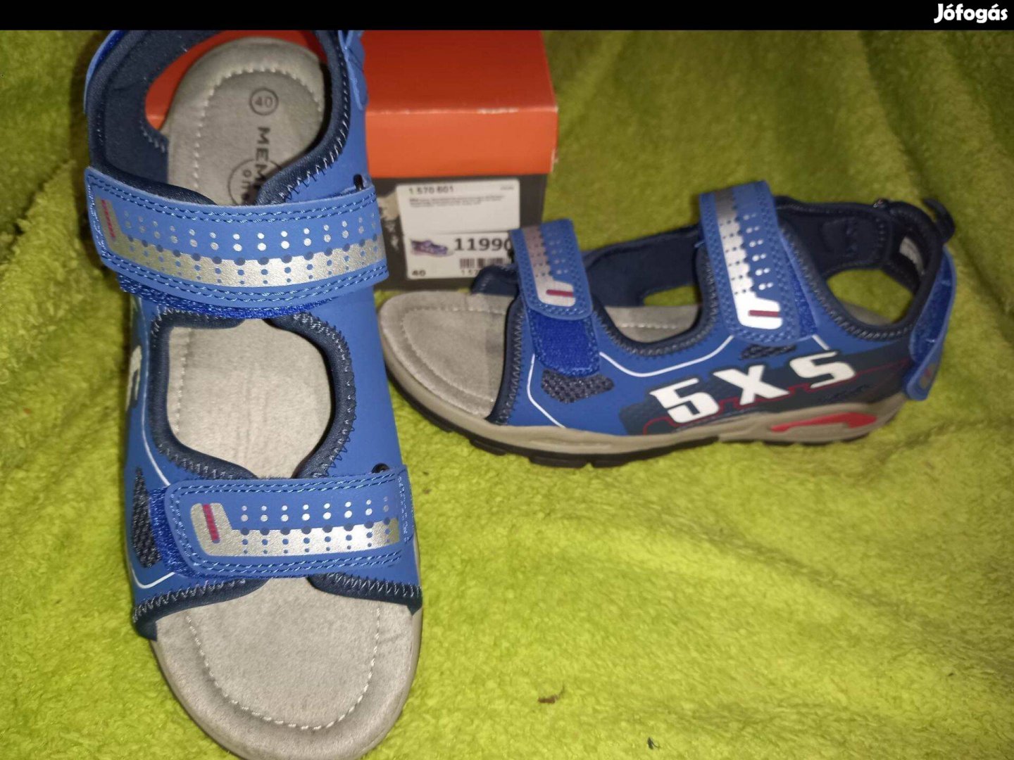 Új 40-es Memphis One kék szandál, szandi 8900ft