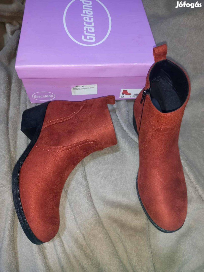 Új 40-es női tavaszi Graceland cipő, csizma 9900ft