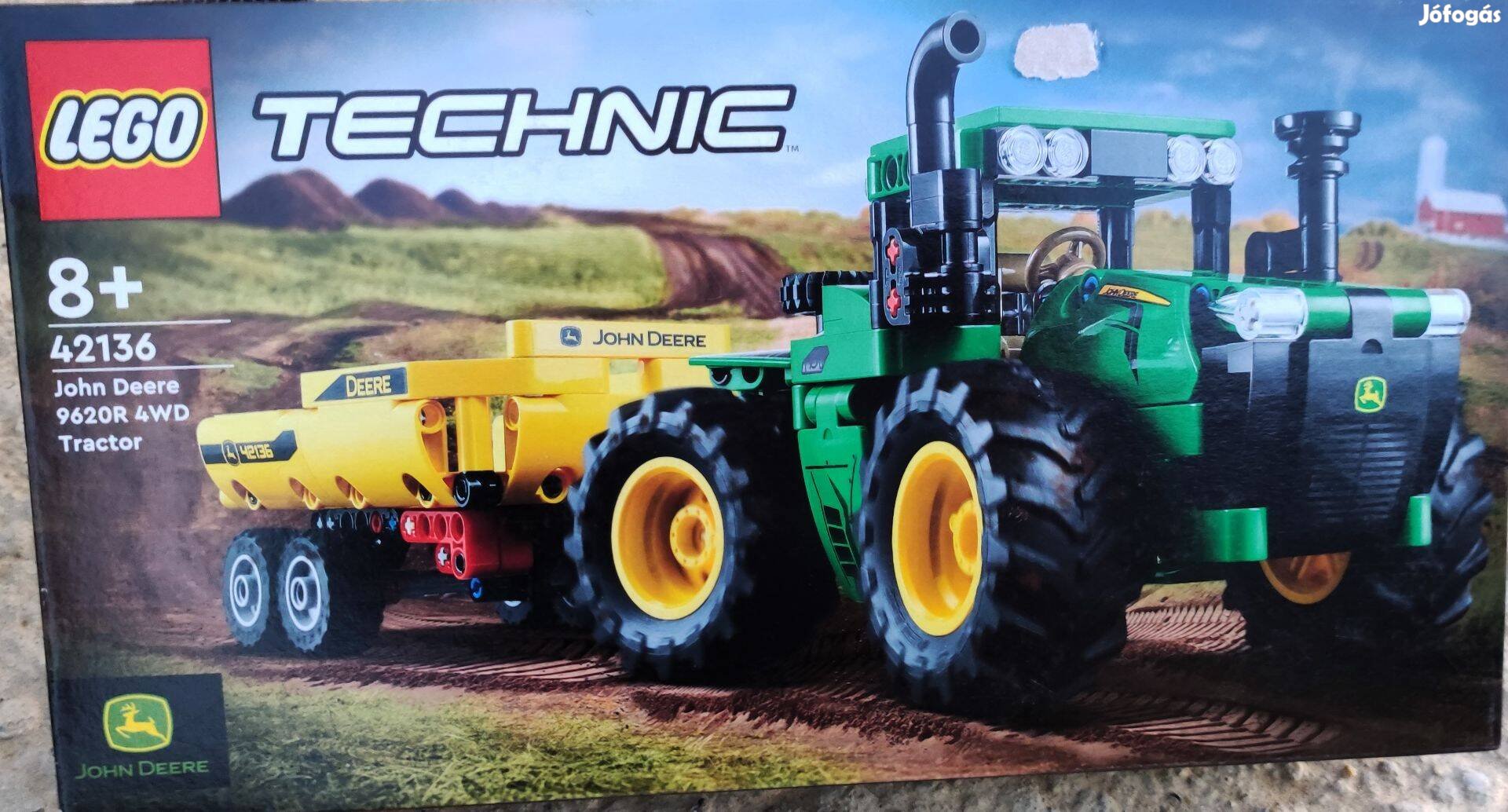 Új 42136 LEGO Technic John Deere 9620R traktor építőjáték építőkocka