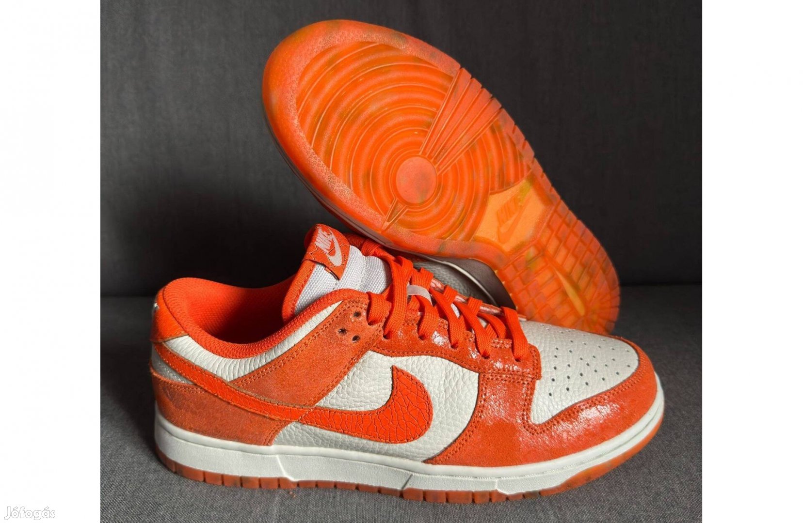 Új 42 Nike Dunk Low Cracked Orange Narancssárga Férfi Női Unisex Cipő