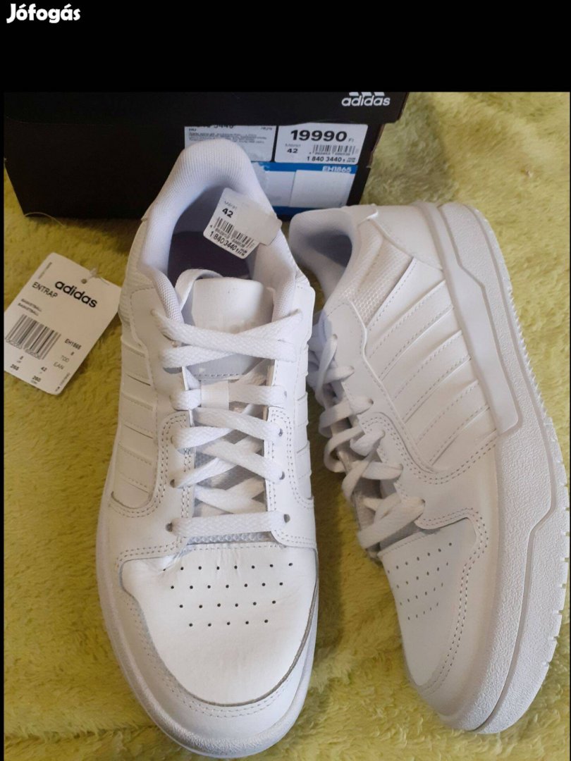 Új 42-es Adidas férfi fehér cipő, sportcipő 15900ft