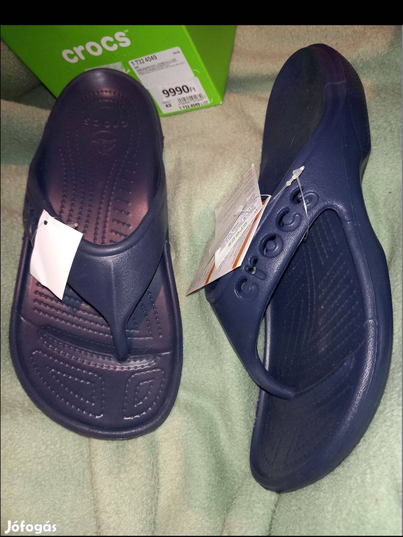 Új 42-es Crocs férfi kék papucs 8500ft