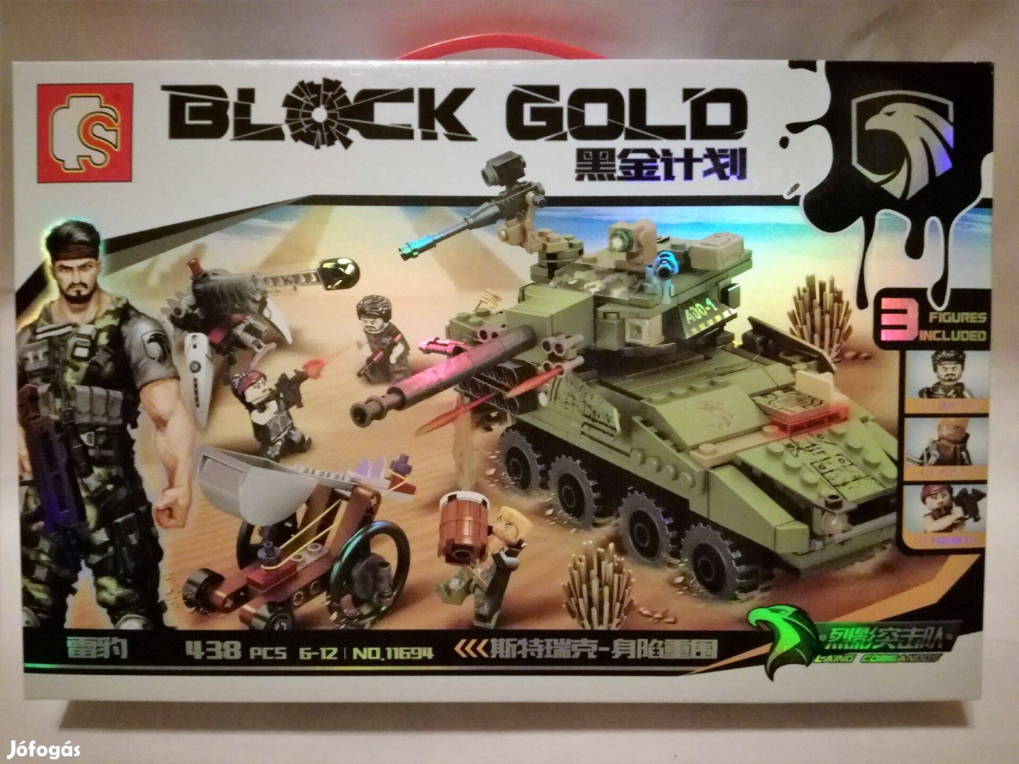 Új 438 db-os katonai LEGO tank harckocsi szett páncélkocsi