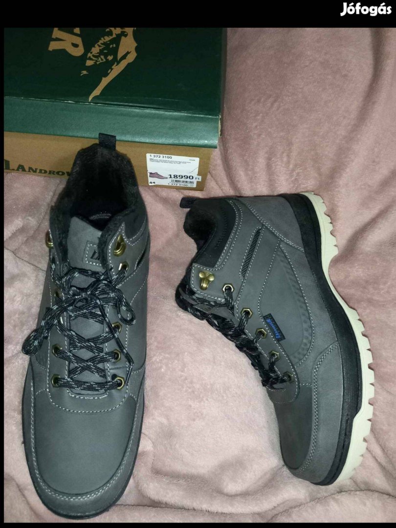 Új 44-es Landrover téli bélelt magasszárú férfi cipő,