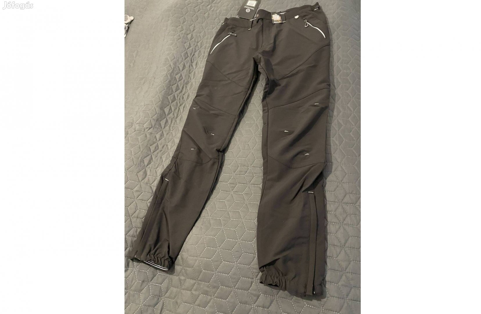 Új 46 48 52-56 Regatta Fekete Vízálló Stretch Rugalmas Unisex Nadrág