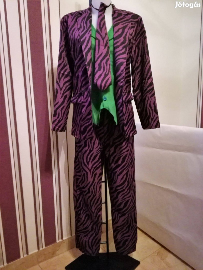 Új 4 részes felnőtt férfi Joker jelmez ruha