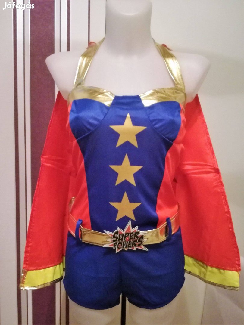 Új 4 részes felnőtt női Wonder Woman jelmez szuperhős ruha