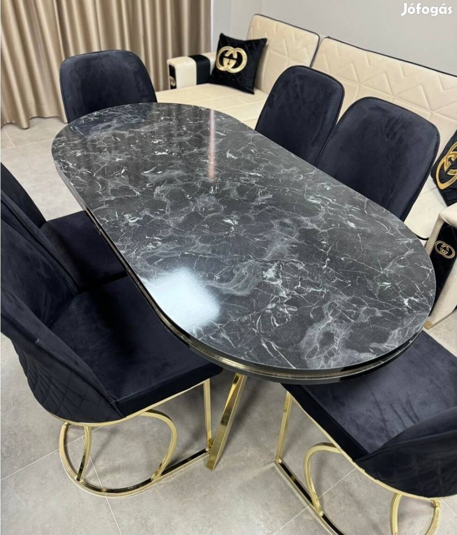 Új 5D márvány mintas étkező több szinben