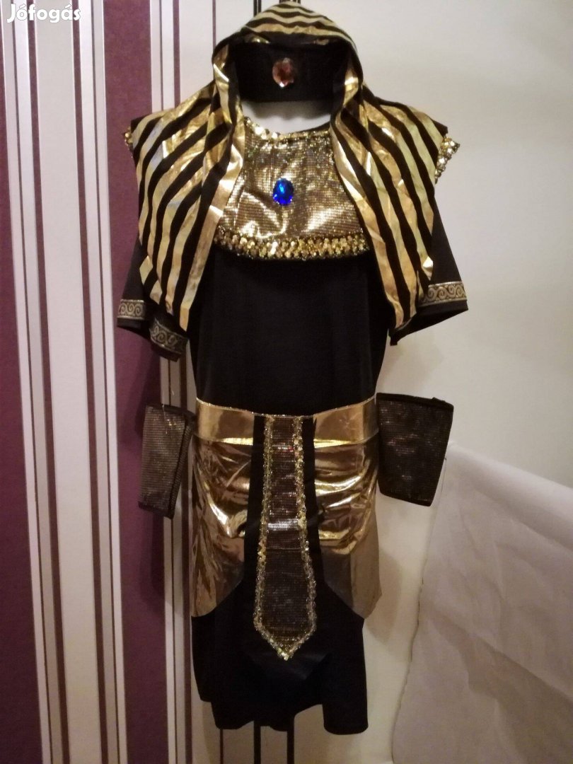 Új 5 részes felnőtt férfi egyiptomi fáraó jelmez ruha