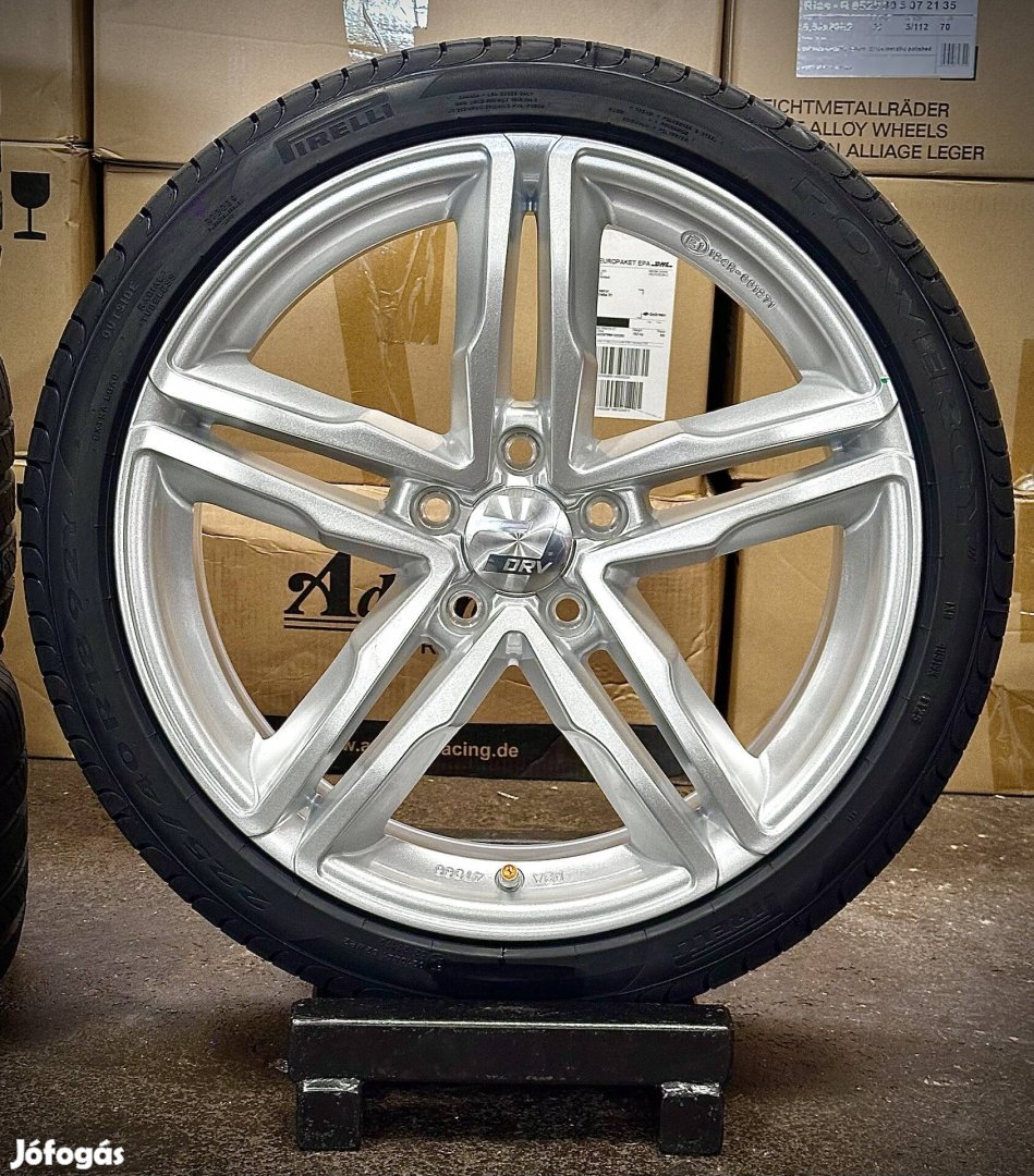 Új 5x112 18zol alufelnik 225/40 R18 új nyári gumikkal