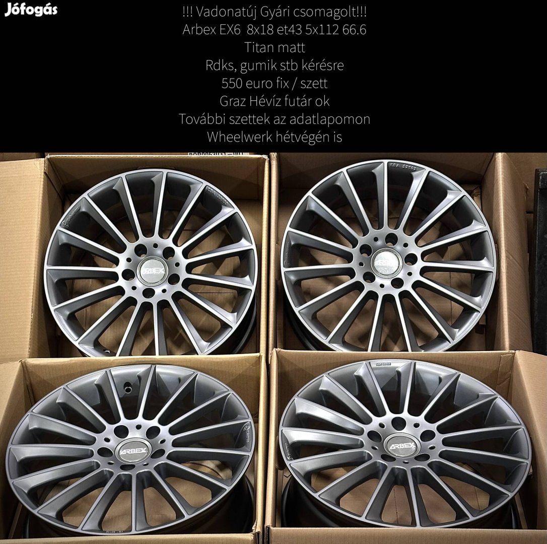 Új 5x112 18zoll alufelnik Akció